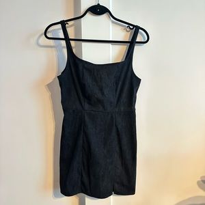 Black Corduroy Mini Dress